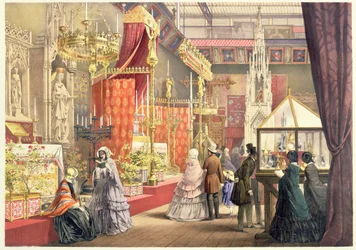 Corte medieval, prato 40 de fotos abrangentes de &39;Dickinsons&39; da grande exposição de 1851 ... &39;, publicado por Dickinson Brothers, 1854